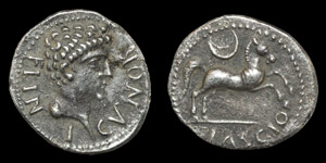 Celtic Iron Age Coins - Catuvellauni - Cunobelin - Portrait Silver Unit