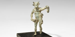 Greek Bronze Minotaur Figurine