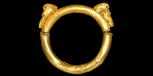 Syro-Hittite Gold Bracelet with Addorsed Ducks