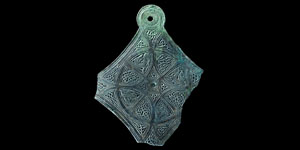 Anglo-Saxon Bronze Cruciform Casket Appliqué