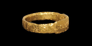 Roman Gold Constantino Fidem Inscribed Military Ring