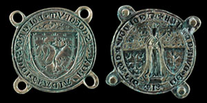 King Robert the Bruce of Scotland and Dunfermline Abbey Cokete Seal Matrix Pair