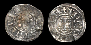 Norman Coins - Henry I - London / Thodred - Round Halfpenny