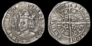 World Coins - Scotland - Robert II - Dundee / Bonagius - Groat