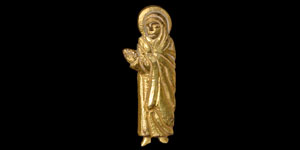 Gilt-Bronze Mary Magdalen Book Mount
