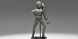 Bronze Retiarius Gladiator Statuette