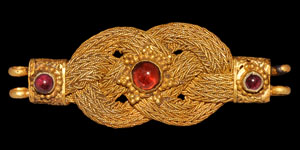 Gold Gordian Knot Necklace Plaque