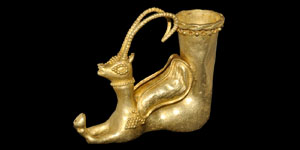 Gold Ibex Finial