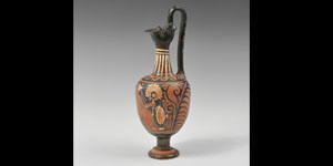 Greek Apulian Black-Glazed Oinochoe