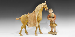 Chinese Walking Horse and Groom