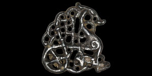 Viking Urnes Entwined Dragon Brooch