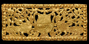 Byzantine Gold Fretwork Panel