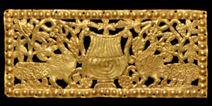 Gold Fretwork Panel