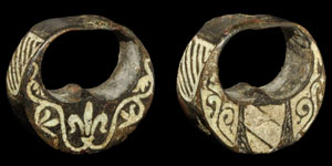 Medieval Bronze Openwork Sword Pommel