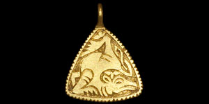 Anglo-Saxon Gold Beast Pendant