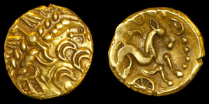 Celtic Anglo-Gallic GB5 - Suessiones - Gold Stater