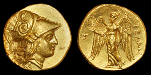 Ancient Greek Coins - Macedonia - Alexander III - Nike Gold Stater