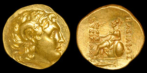 Ancient Greek Coins - Thrace - Istros - Lysimachus - Athena Nikephoros Gold Stater