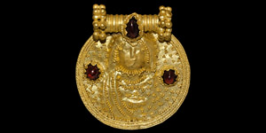 Byzantine Repoussé Pendant of an Empress