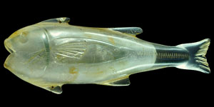 Carved Rock Crystal Fish Vessel