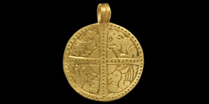 Anglo-Saxon Gold Pendant with Animals