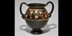 Greek Apulian Ochre Slip Kantharos