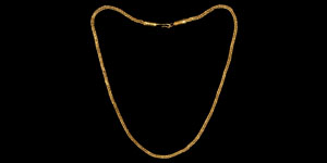Byzantine Gold Heavy Braided Chain with Clasp