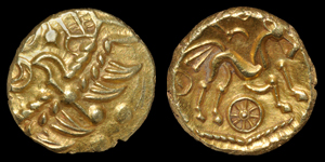 Celtic Iron Age Coins - Atrebates and Regni - Selsey Two Faced Gold Stater