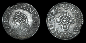 Anglo-Saxon Harthacnut - Dover/Boga - Jewel Cross Penny