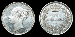 Victoria - 1872 (Die 23) - Proof(?) Shilling
