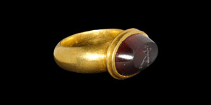 Medieval Gold Ring with Monogram