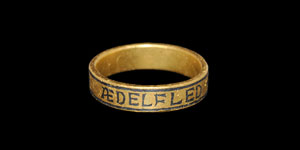 Anglo-Saxon Gold Ring of Aedelfled