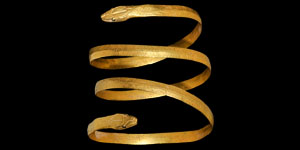 Egyptian Gold Serpent Bracelet