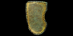 Saxon Germanic Gilded Iron Spangenhelm Cheek Piece