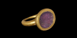 Roman Gold Ring with Intaglio of an Empress