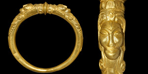 Iron Age Celtic Gold Heavily Ornamented Armring