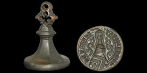 Medieval Renard of Themericourt Heraldic Knights Seal Matrix