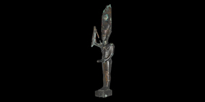 Egyptian Amun-Min Statuette with Inscribed Base