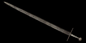 Medieval Iron Disc-Pommel Sword
