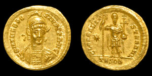 Roman Theodosius II - Gold Solidus
