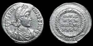 Constantius II - Constantinople - Siliqua