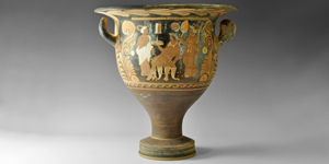 Greek Campanian Figural Bell Krater