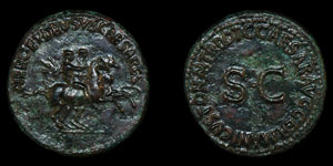 Caligula - Nero and Drusus - Dupondius