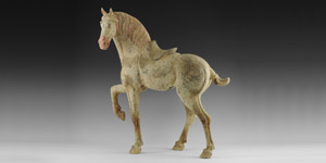 Chinese Prancing Horse Statuette
