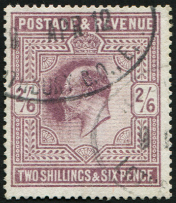 2/6d SG 315 DULL GREYISH-PURPLE (F) VFU