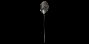 Roman Baptismal Spoon Inscribed DIV VIVAS