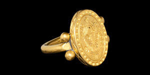 Medieval Gold Duke Godefred Seal Ring