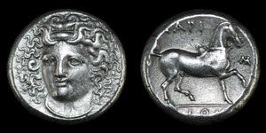 Greek Larissa - Thessaly - Didrachm
