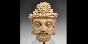 Massive Terracotta Bodhisattva Head