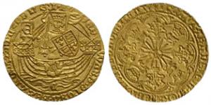 English Medieval Coins - Edward IV - Coventry - Gold Ryal (Rose Noble)